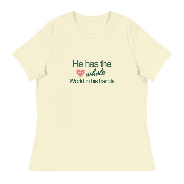 He's Got The Whole World In His Hands Women's T-Shirt - Image 2